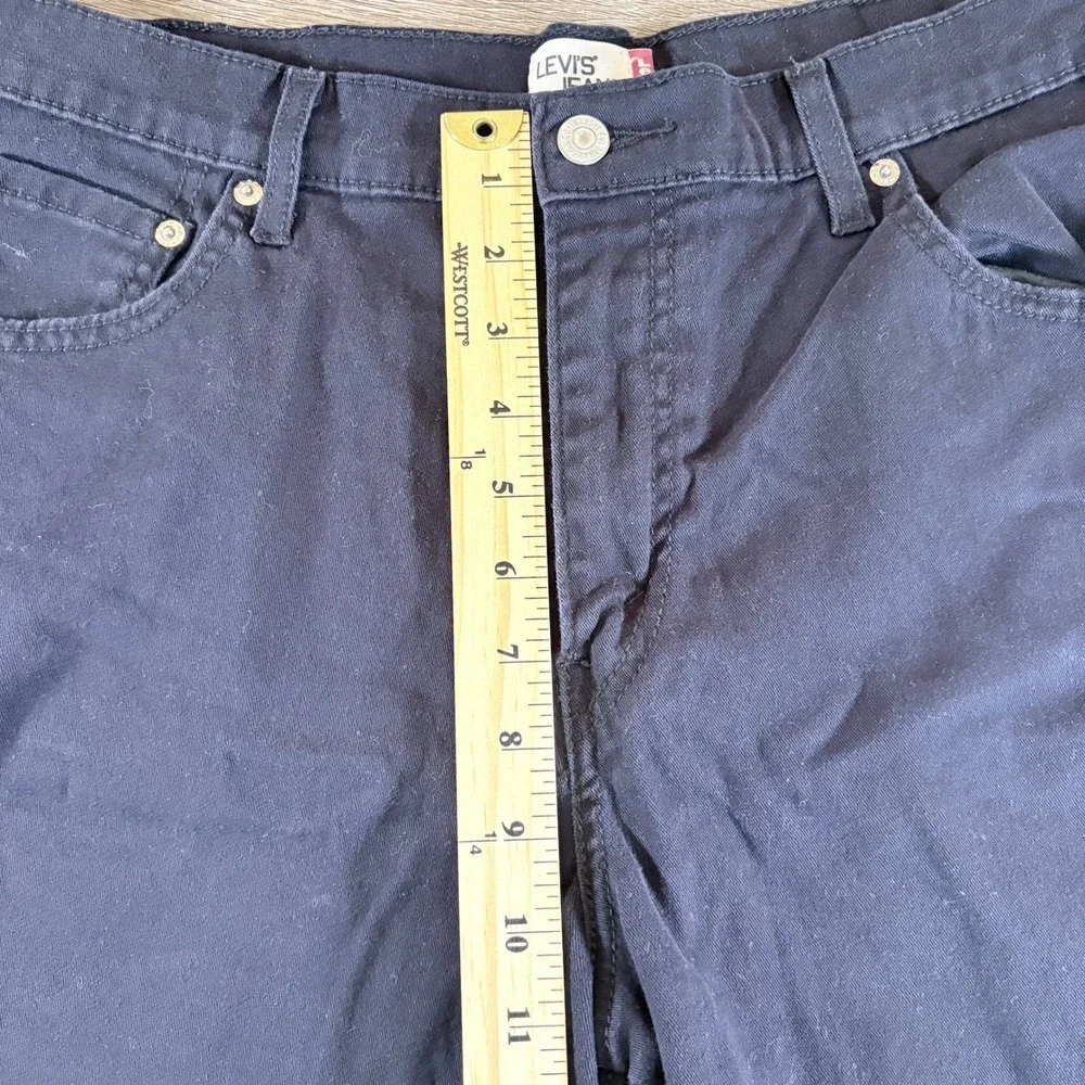 Levi's Jeans Women's Black Shorts Size 14 Stretch